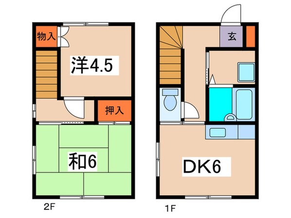 ハイツブル－スカイの物件間取画像